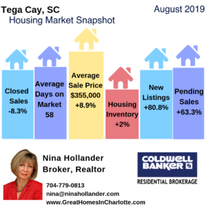 Tega Cay Housing Market Snapshot August 2019