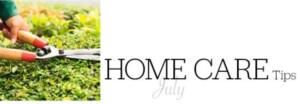 Home Care Tips For July