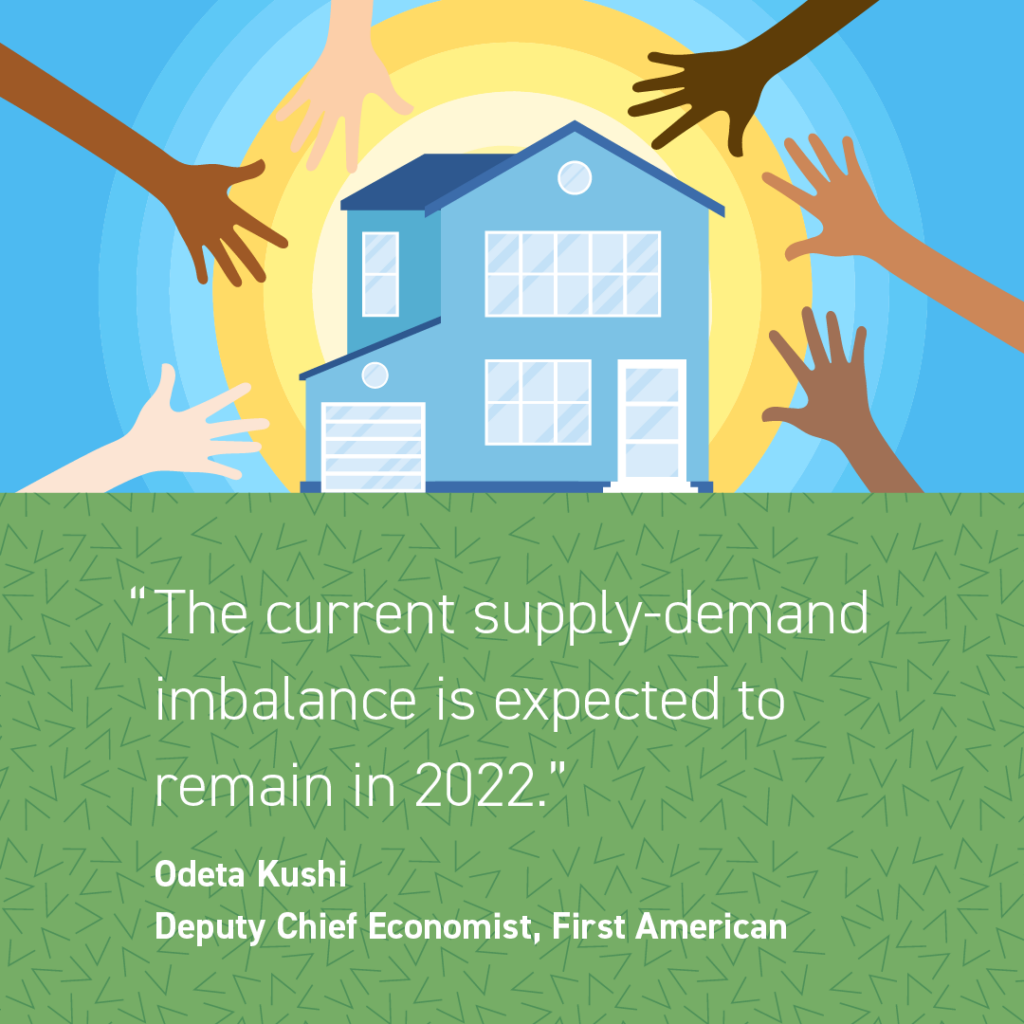 2022 will see the same imbalance between supply and demand of homes