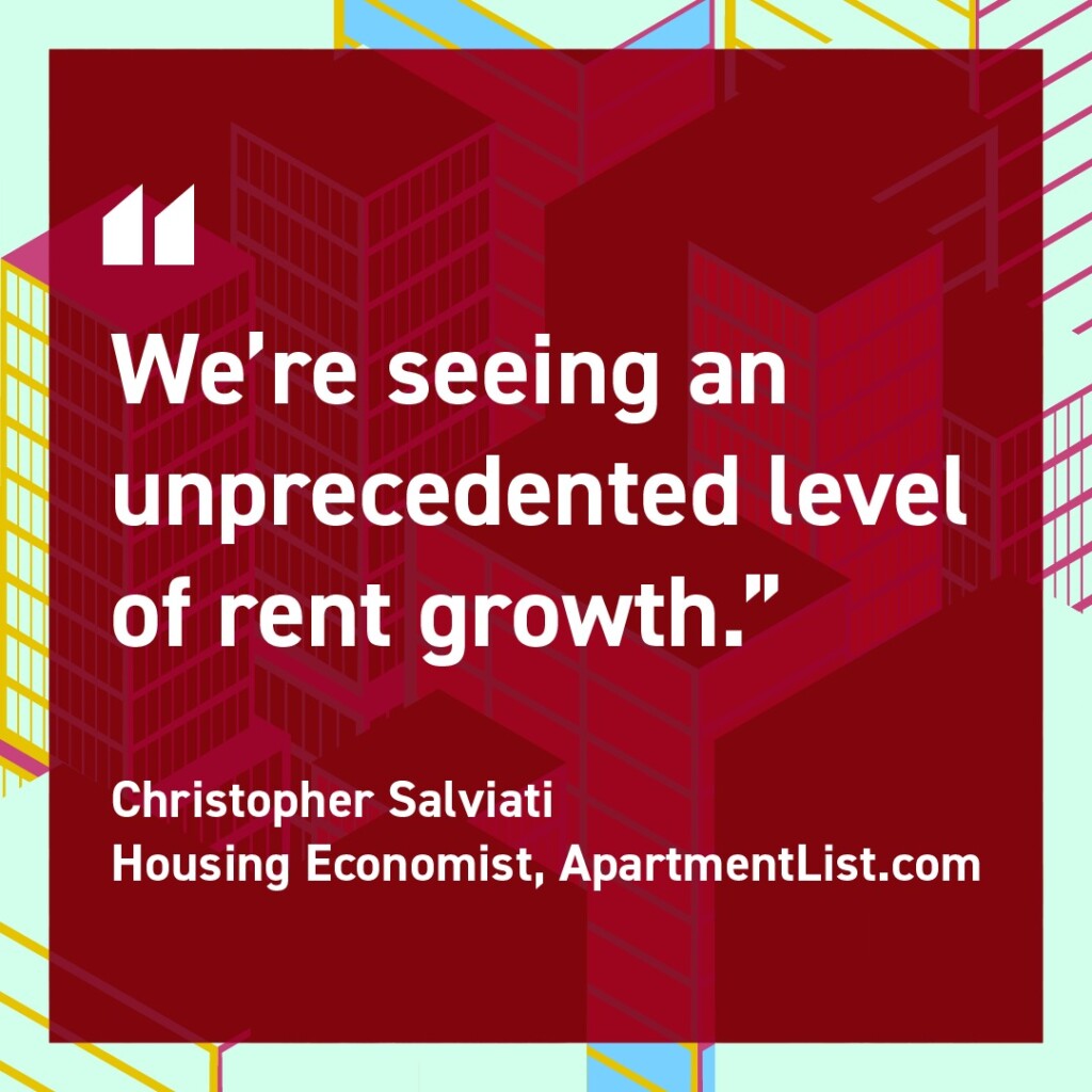 Unprecedented levels of rent growth