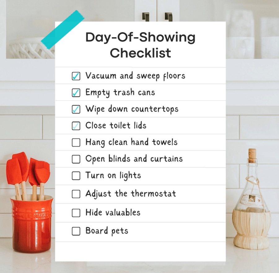 Checklist For Showing Your Home