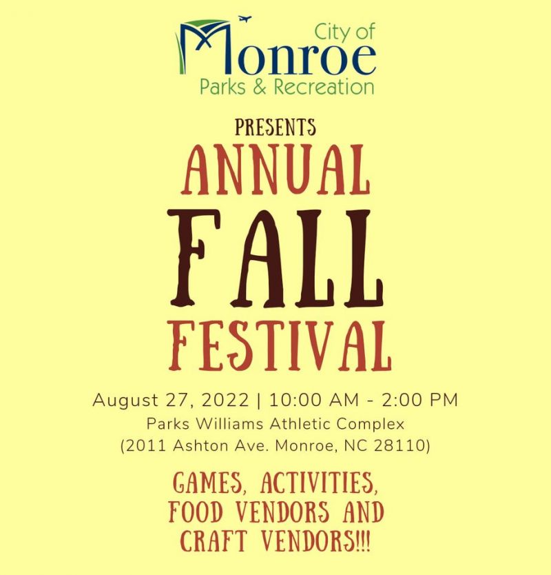 2022 Fall Festival In Monroe, NC